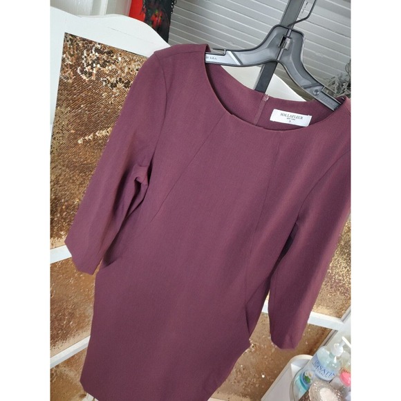 MM Lafleur Burgundy Midi Dress - Picture 4 of 10